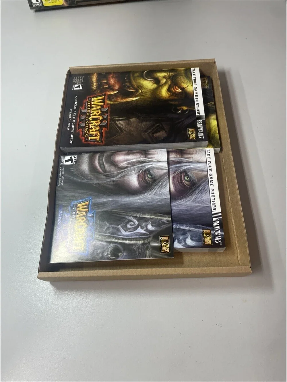 WarCraft III 3 Battle Chest PC Box and Manuals Only No Discs